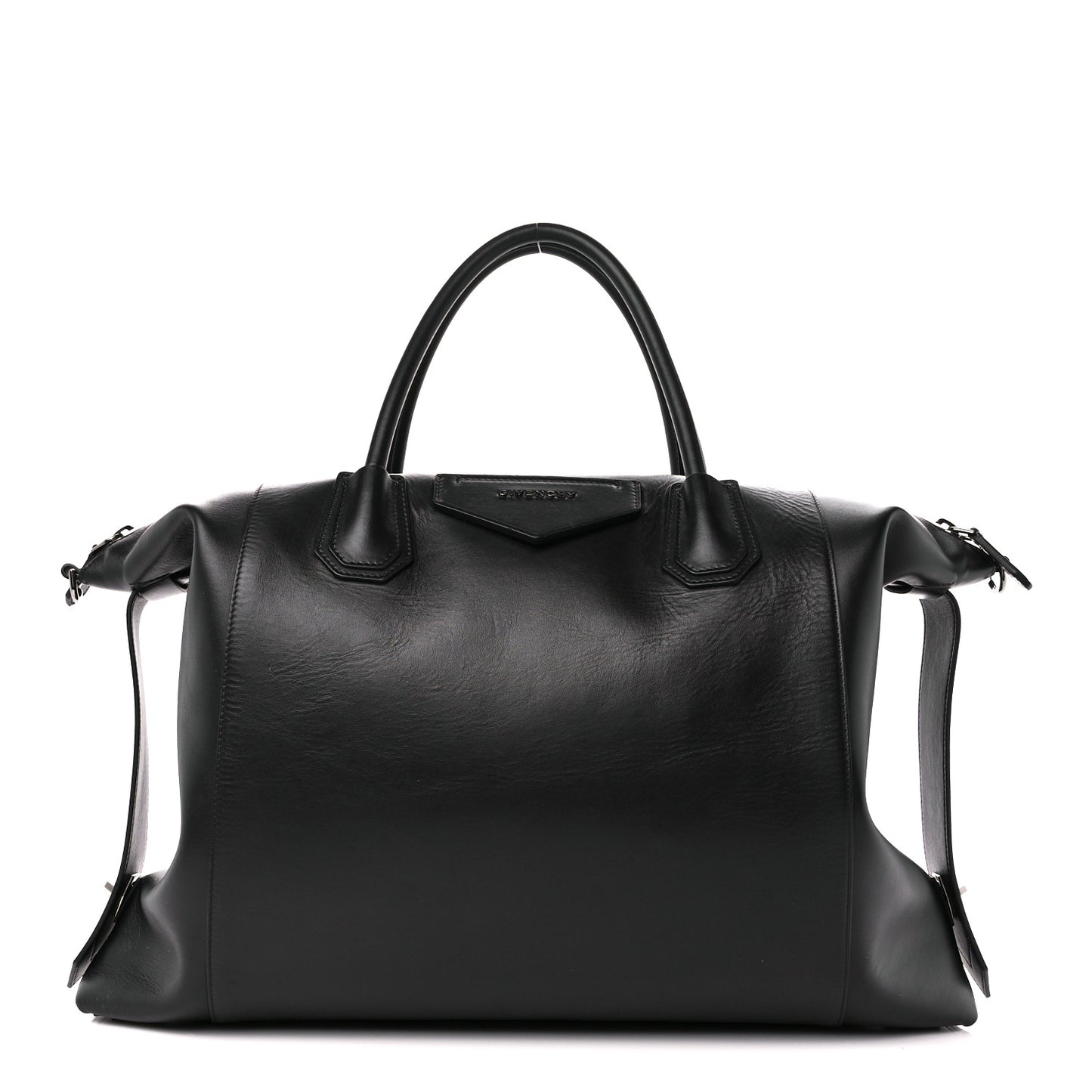 Smooth Calfskin Large Soft Antigona Black