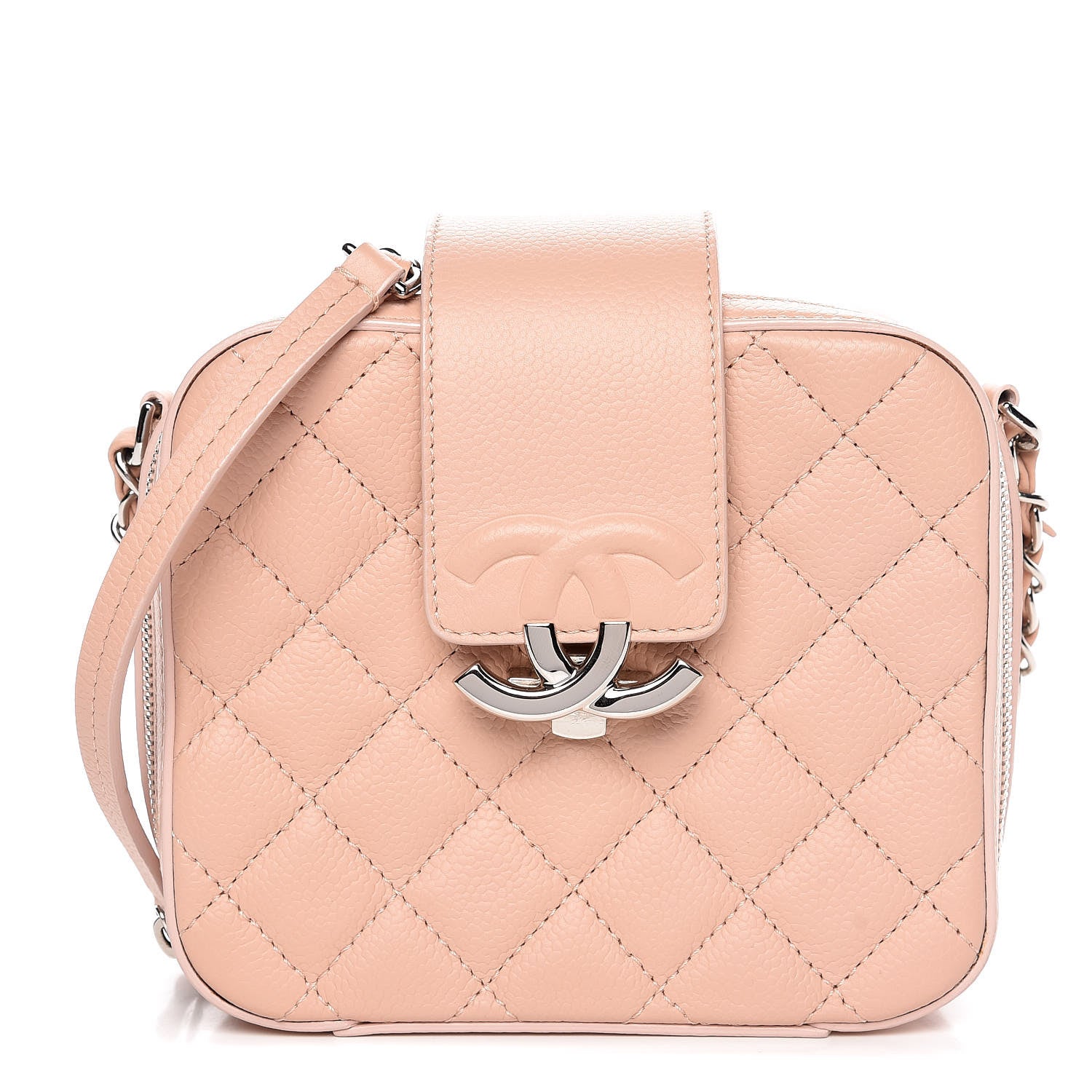 Chanel Caviar Quilted Mini CC Box Camera Bag Pink 1 of 7