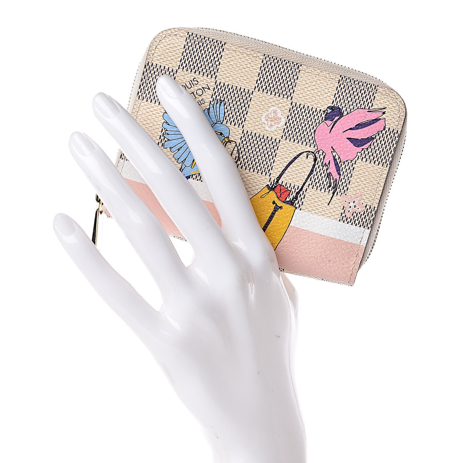 Louis Vuitton Damier Azur 2018 Christmas Animation Zippy Coin Purse 2 of 8