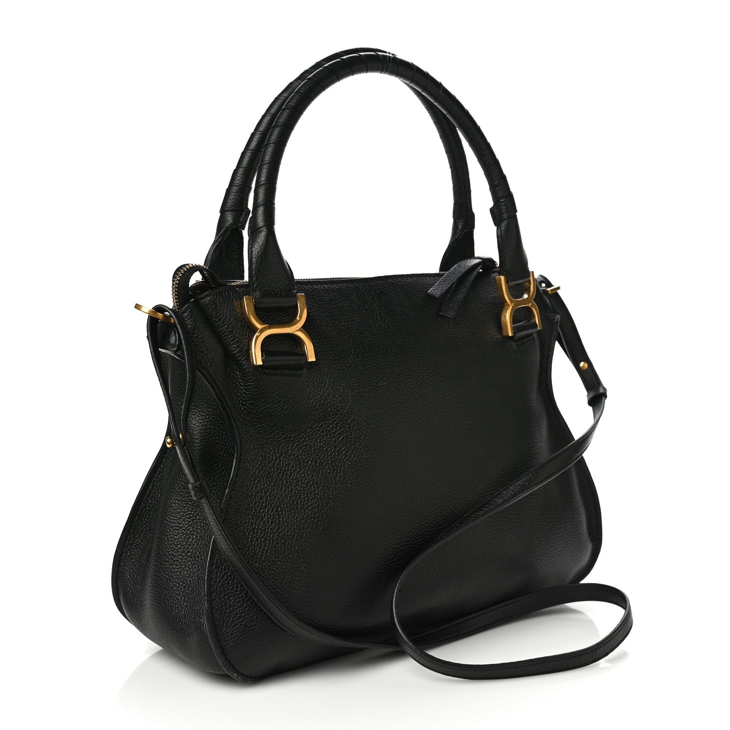 Chloe Calfskin Medium Marcie Satchel Black 3 of 17