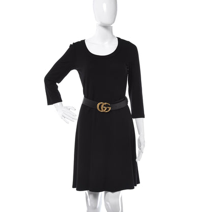 Gucci Calfskin Double G 40mm Belt 85 34 Black 2 of 7