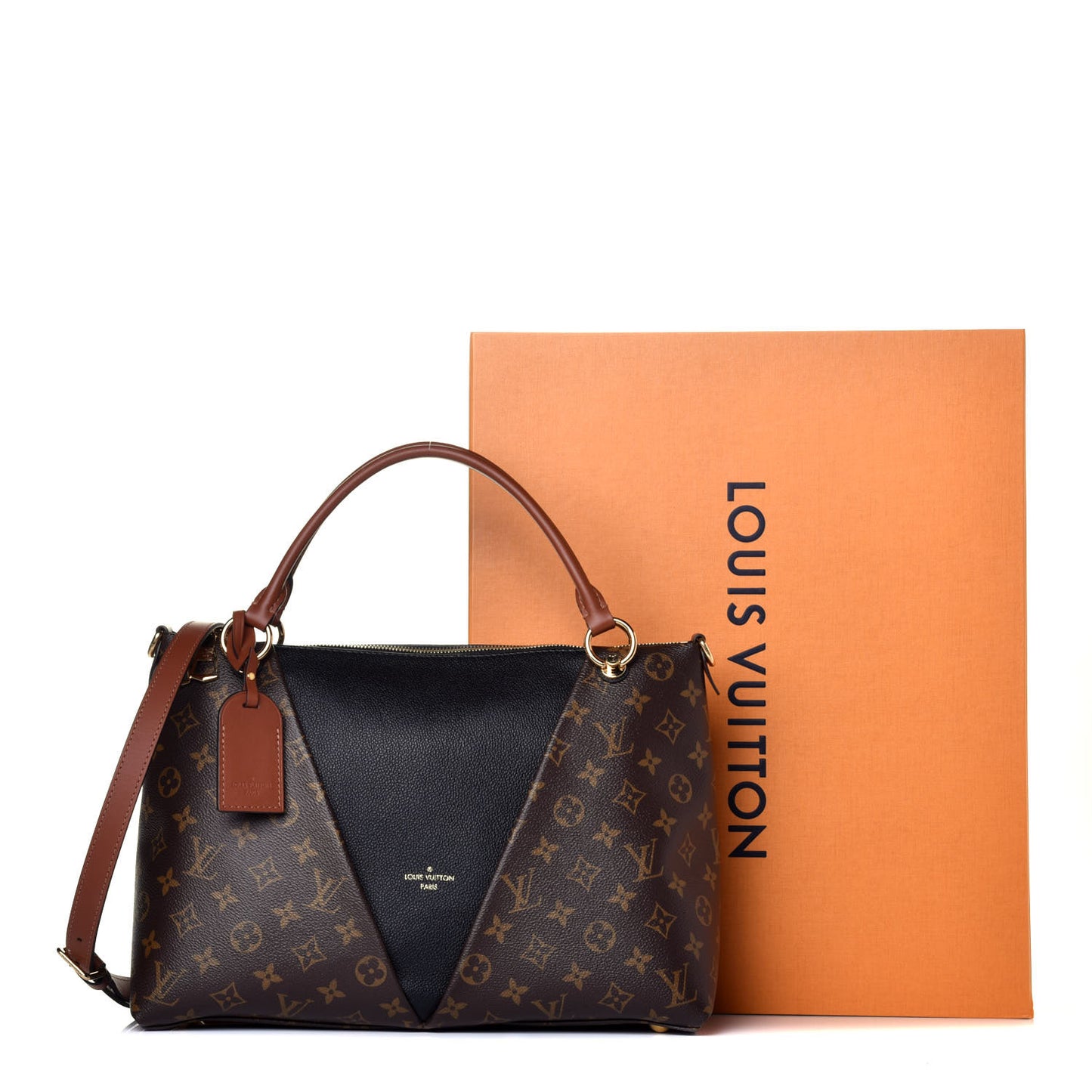 Monogram V Tote MM Black