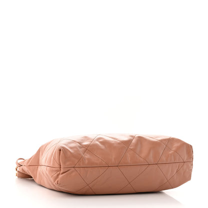 Chanel Shiny Calfskin Quilted Chanel 22 Camel 5 of 11