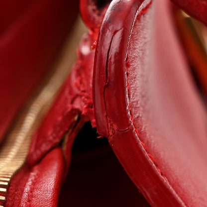 Saint Laurent Calfskin Small Classic Y Cabas Red 12 of 15