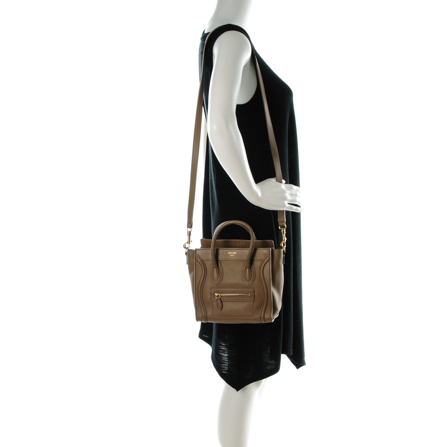 Celine Smooth Calfskin Nano Luggage Camel 2 of 9
