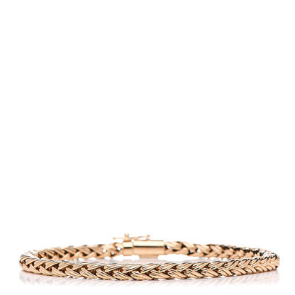 Tiffany 14K Yellow Gold 4mm Russian Weave Braid Bracelet 1 of 7