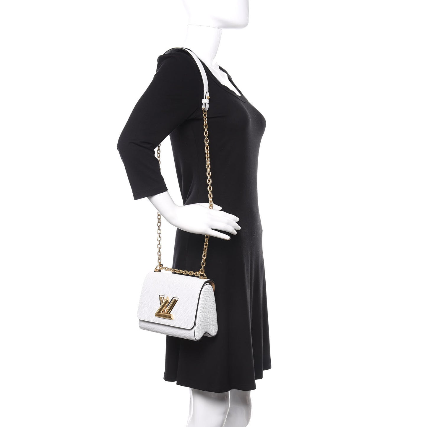 Epi Twist Shoulder Bag PM White