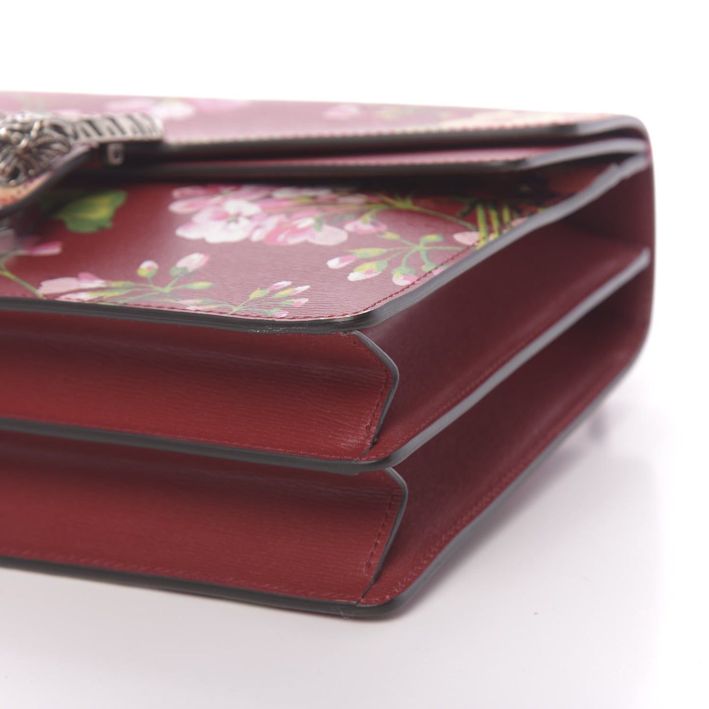 Calfskin Blooms Print Medium Dionysus Shoulder Bag Romantic Cherry Multicolor
