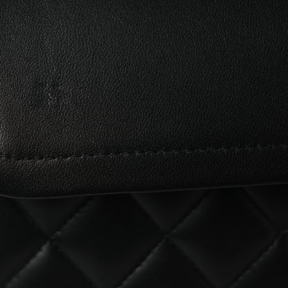 Chanel Lambskin Quilted Medium Double Flap Black 11 of 13