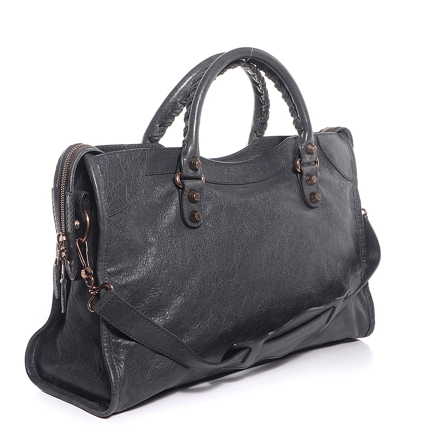 Agneau Giant 12 Rose Gold Hardware City Gris Tarmac
