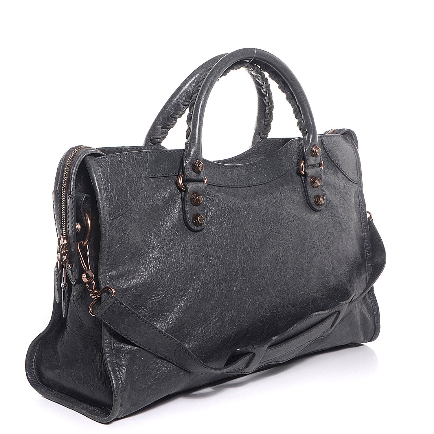 Balenciaga Agneau Giant 12 Rose Gold Hardware City Gris Tarmac 4 of 11