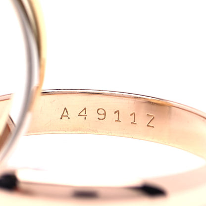 Cartier 18K Pink Yellow White Gold Classic Les Must De Cartier Trinity Ring 57 8 7 of 10