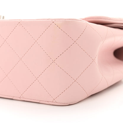 Chanel Lambskin Quilted Jumbo Double Flap Light Pink 10 of 12