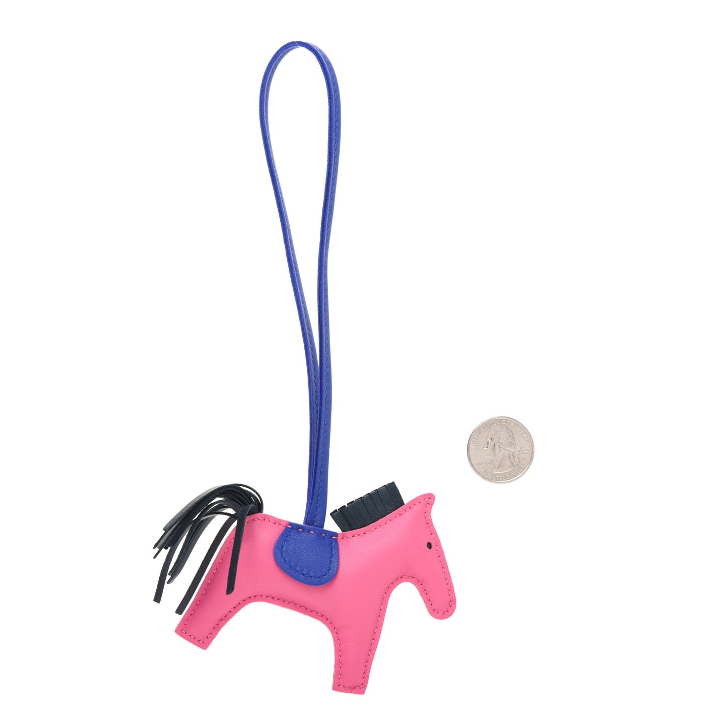 Milo Lambskin Grigri Rodeo Horse Bag Charm PM Rose Azalee Vert Cypress Bleu Electrique