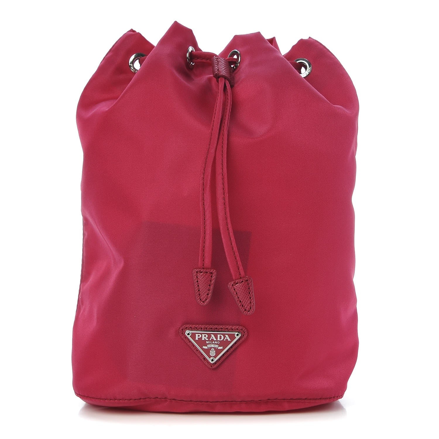Prada Tessuto Nylon Drawstring Pouch Ibisco 1 of 7