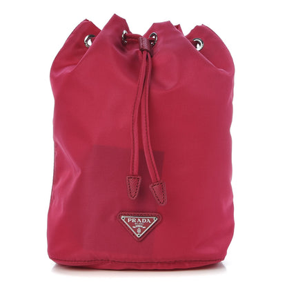 Prada Tessuto Nylon Drawstring Pouch Ibisco 1 of 7