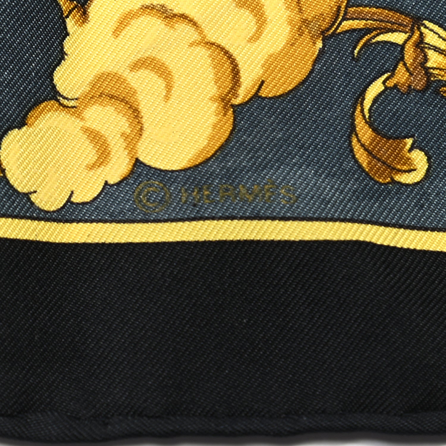 Hermes Silk Cosmos Pocket Square 4 of 5