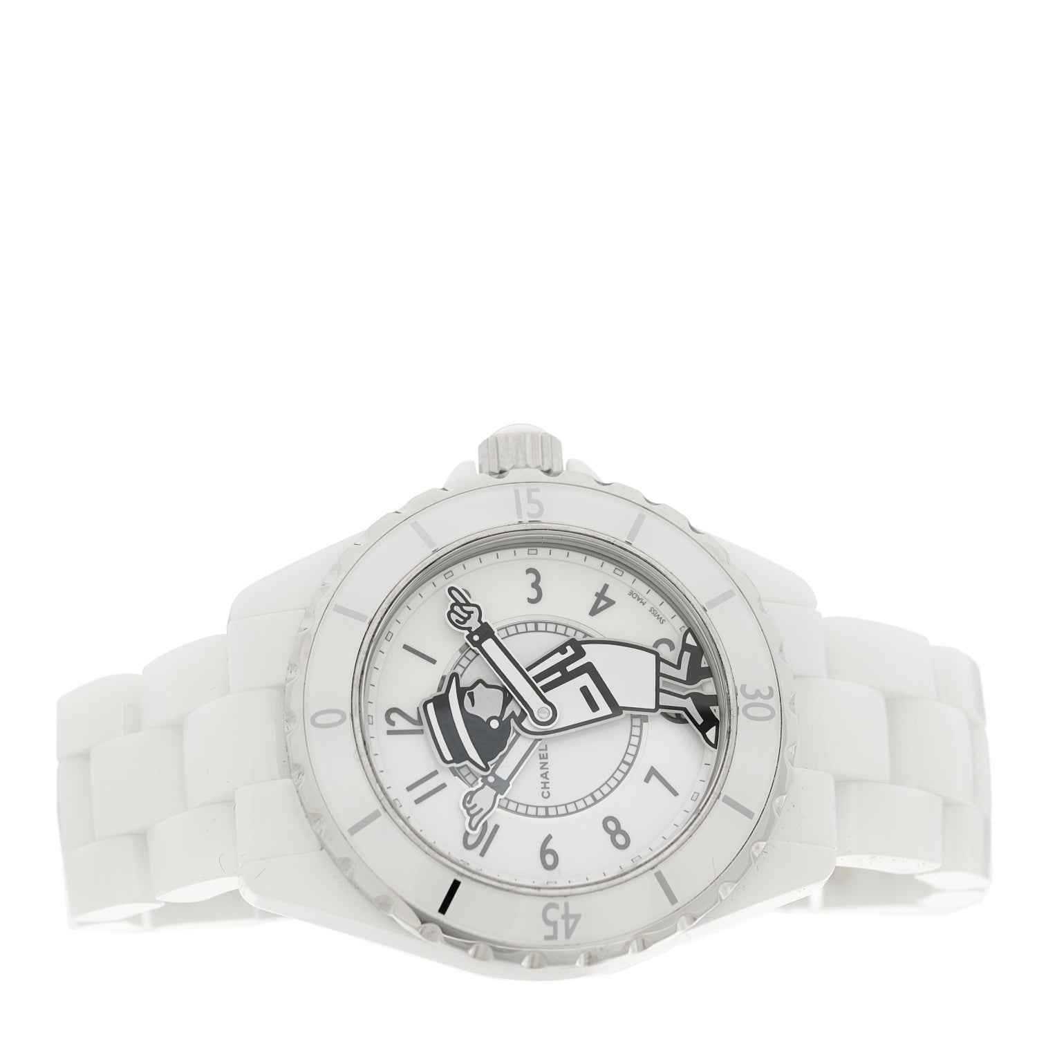 Chanel Stainless Steel Ceramic 38mm J12 Limited Edition Mademoiselle Automatic Watch White 2 of 4