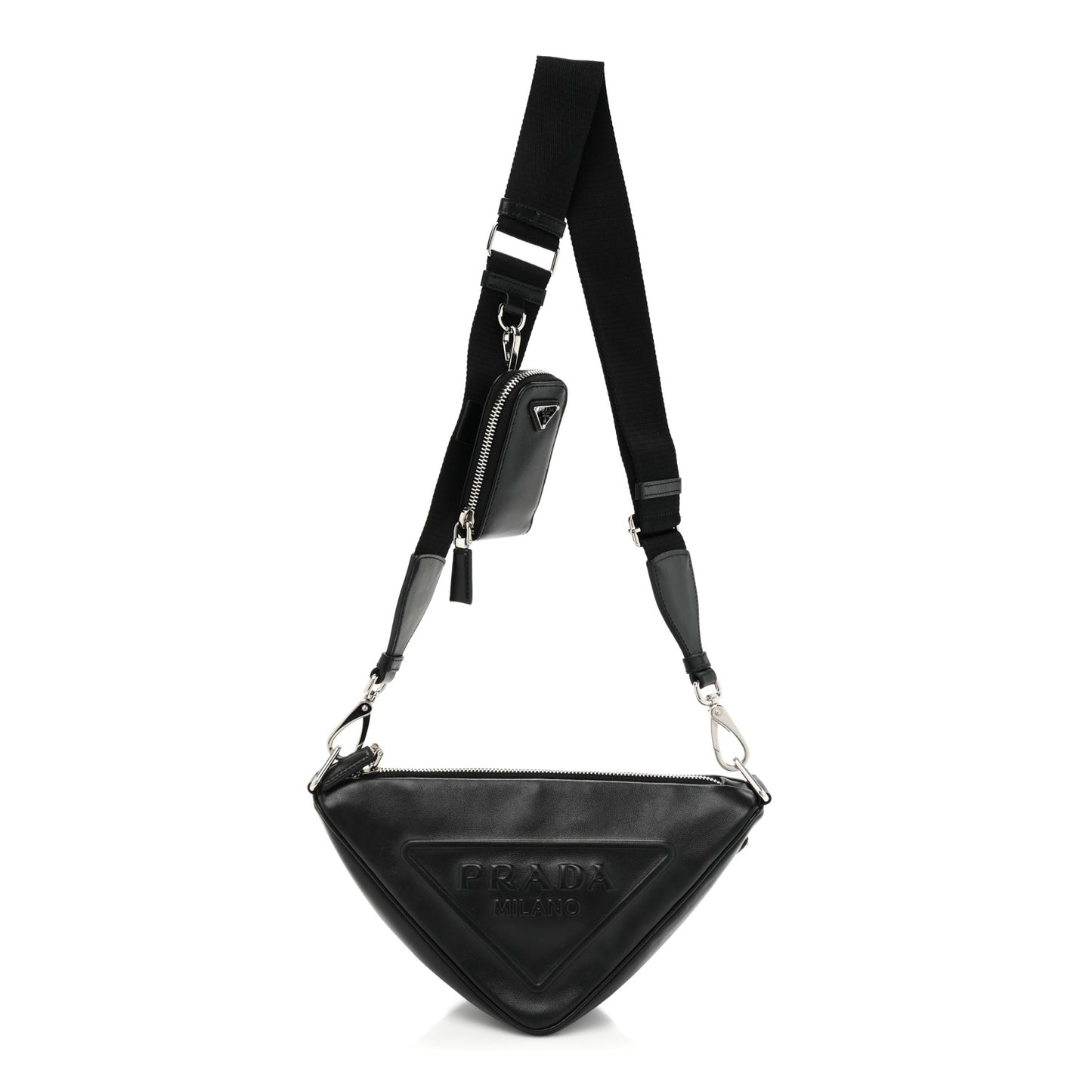 Grace Lux Triangle Shoulder Bag Black