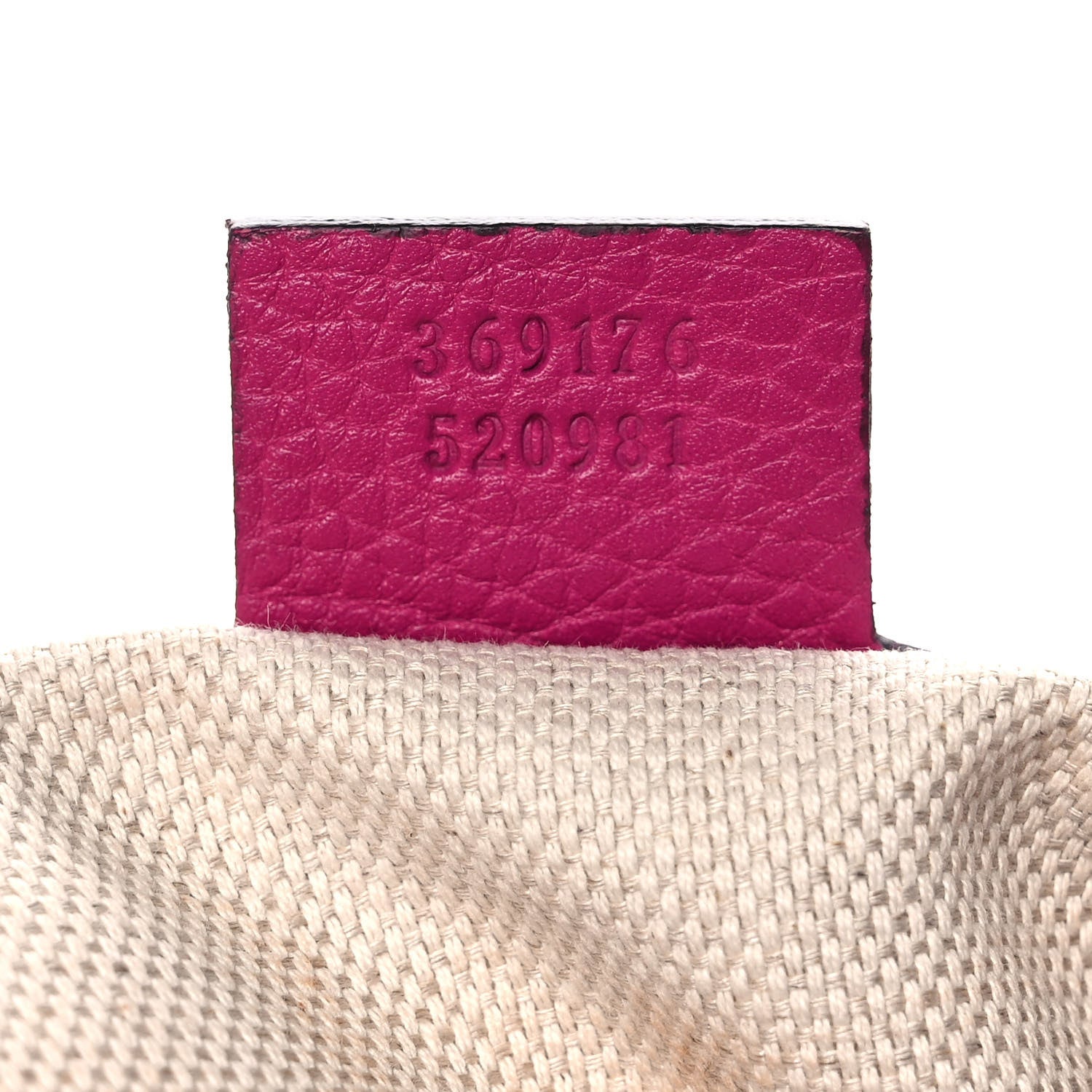 Gucci Pebbled Calfskin Small Soho Top Handle Bag Bright Bougainvillea 6 of 10