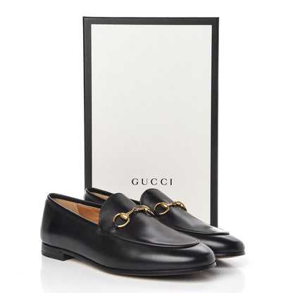 Gucci Calfskin Womens Jordaan Loafers 37 Black 9 of 9