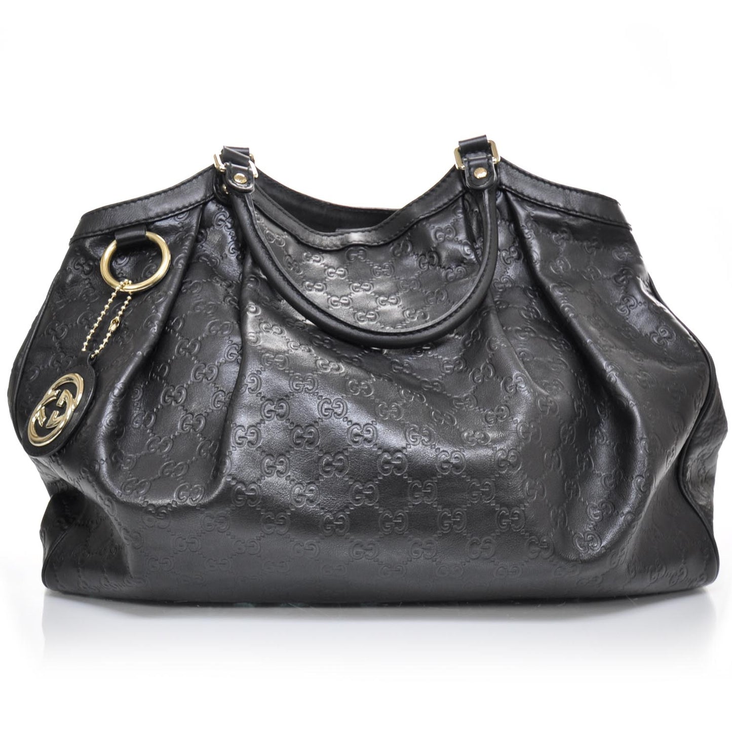 Guccissima Large Sukey Tote Black