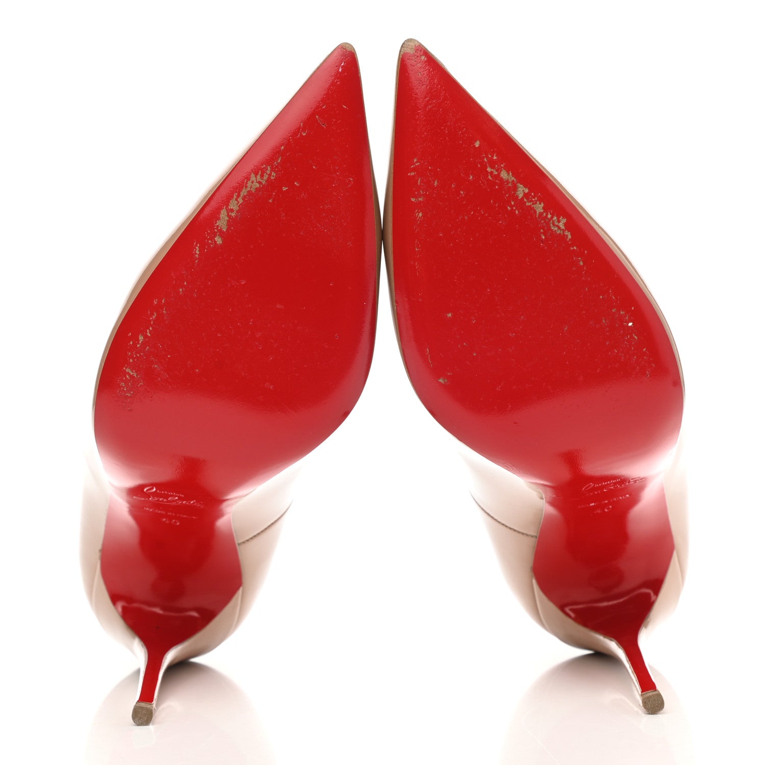 Christian Louboutin Patent So Kate 120 Pumps 40 Nude 5 of 10