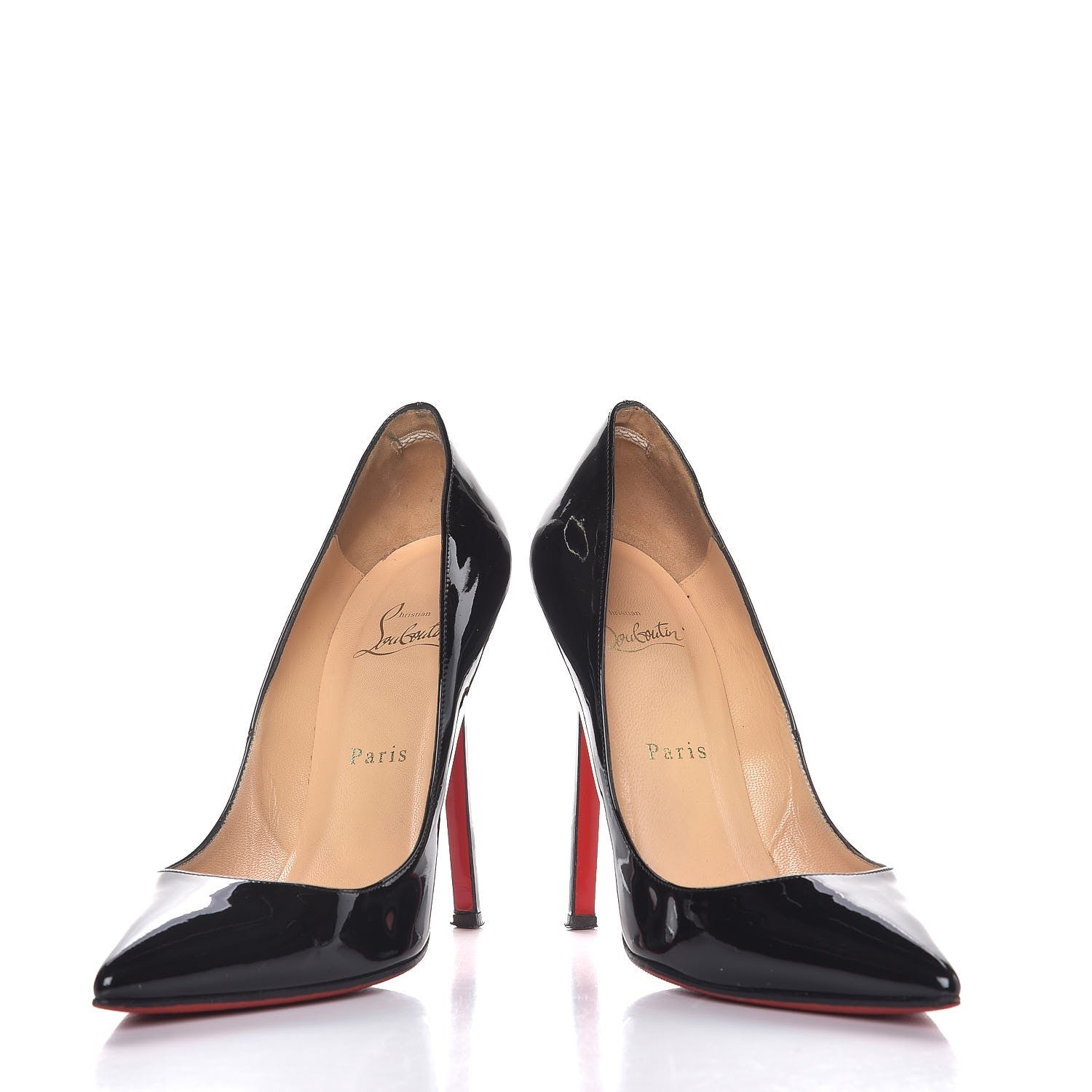 Christian Louboutin Patent Pigalle 120 Pumps 37 Black 5 of 11