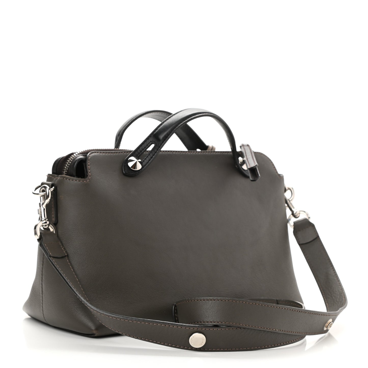 Vitello Dolce 4 Color Medium By The Way Boston Bag Carbone Grigio Polvere Multicolor