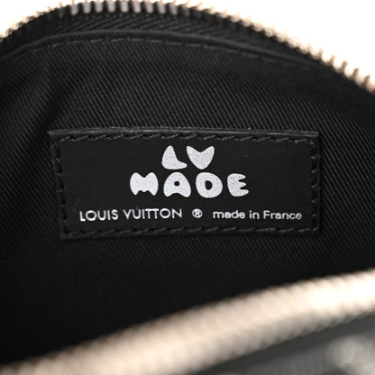 Louis Vuitton X NIGO Taurillon Monogram Denim Drip Keepall XS Black 6 of 9