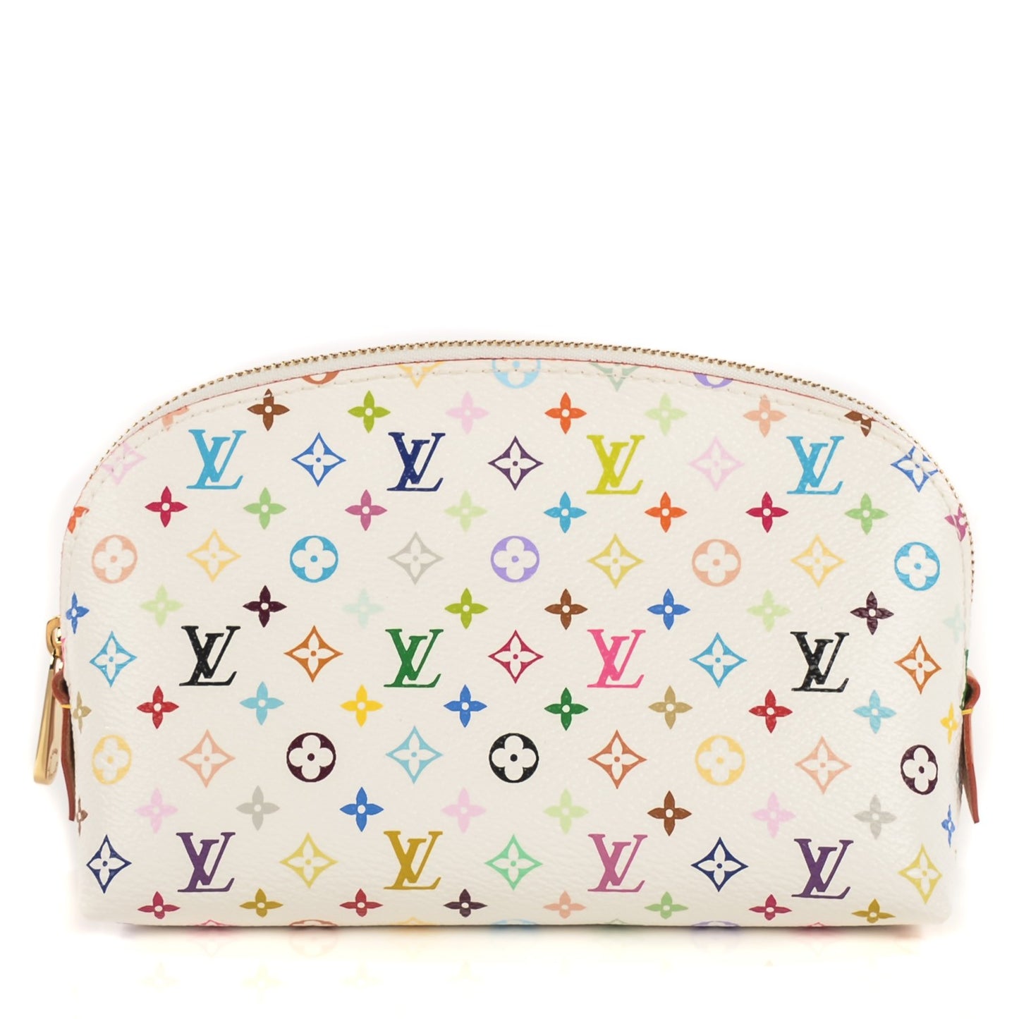 Monogram Multicolor Cosmetic Pouch White Litchi