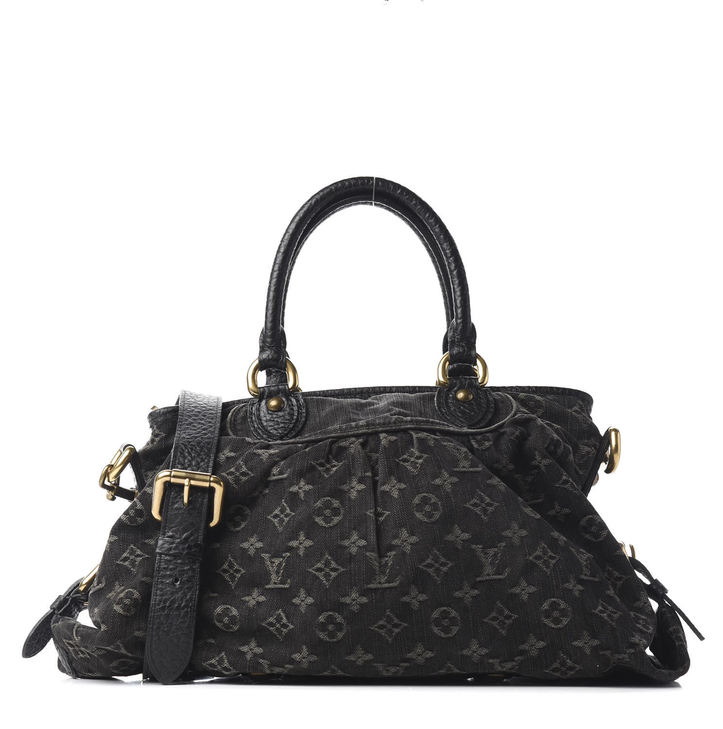 Louis Vuitton Denim Neo Cabby MM Black 1 of 8