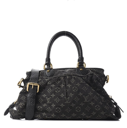 Louis Vuitton Denim Neo Cabby MM Black 1 of 8