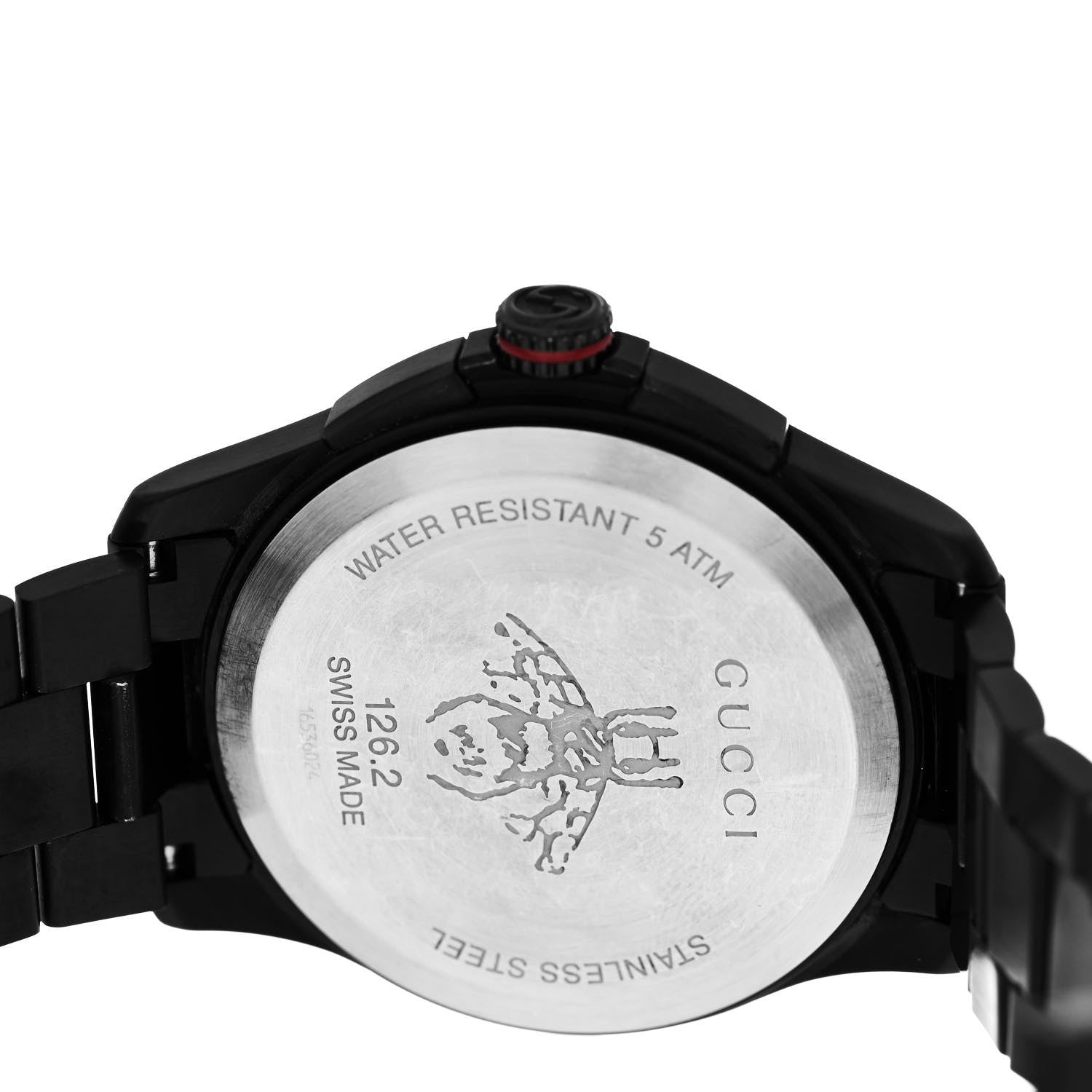 Gucci PVD Stainless Steel 44mm G-Timeless Chronograph Bee Quartz Watch Black 4 of 5