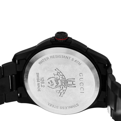 Gucci PVD Stainless Steel 44mm G-Timeless Chronograph Bee Quartz Watch Black 4 of 5