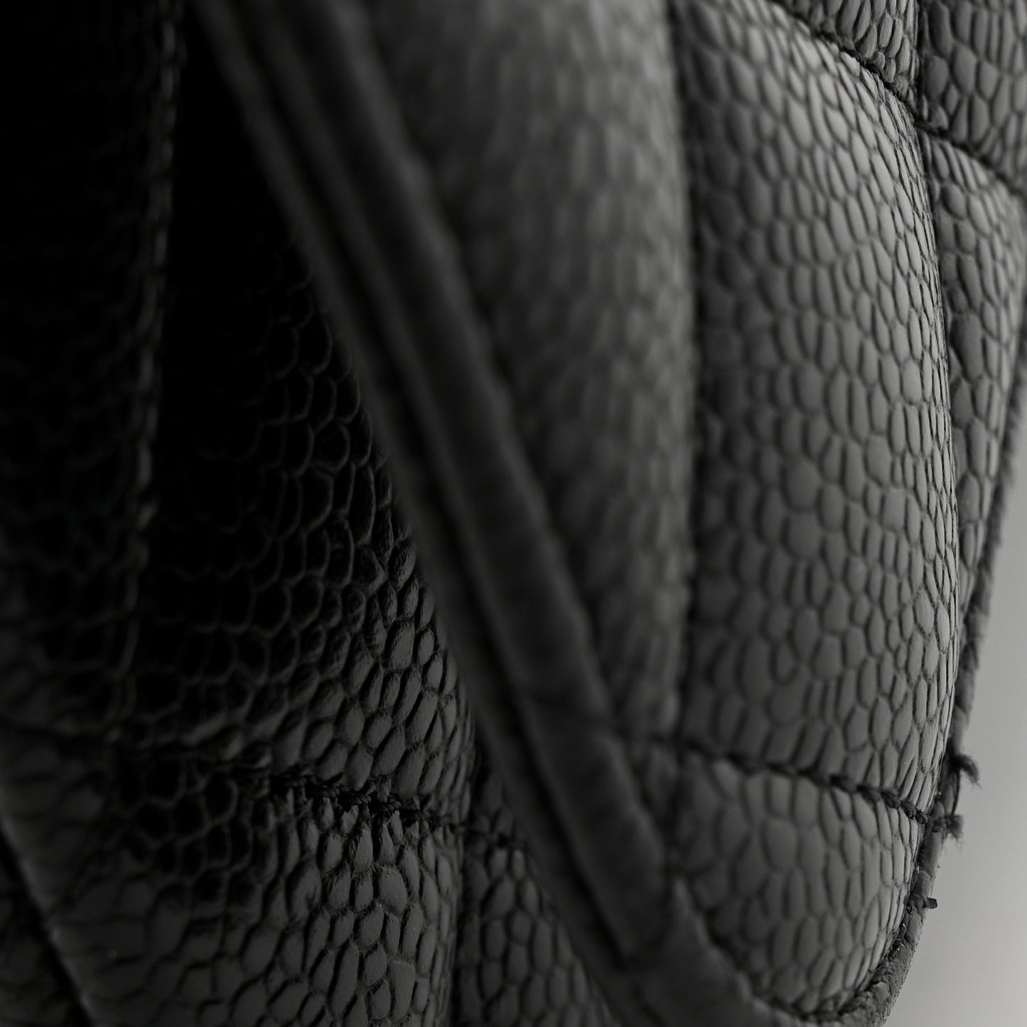 Caviar Quilted Maxi Double Flap Black