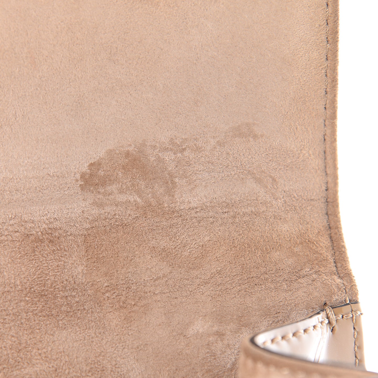 Patent Medium Glam Lock Rockstud Flap Poudre