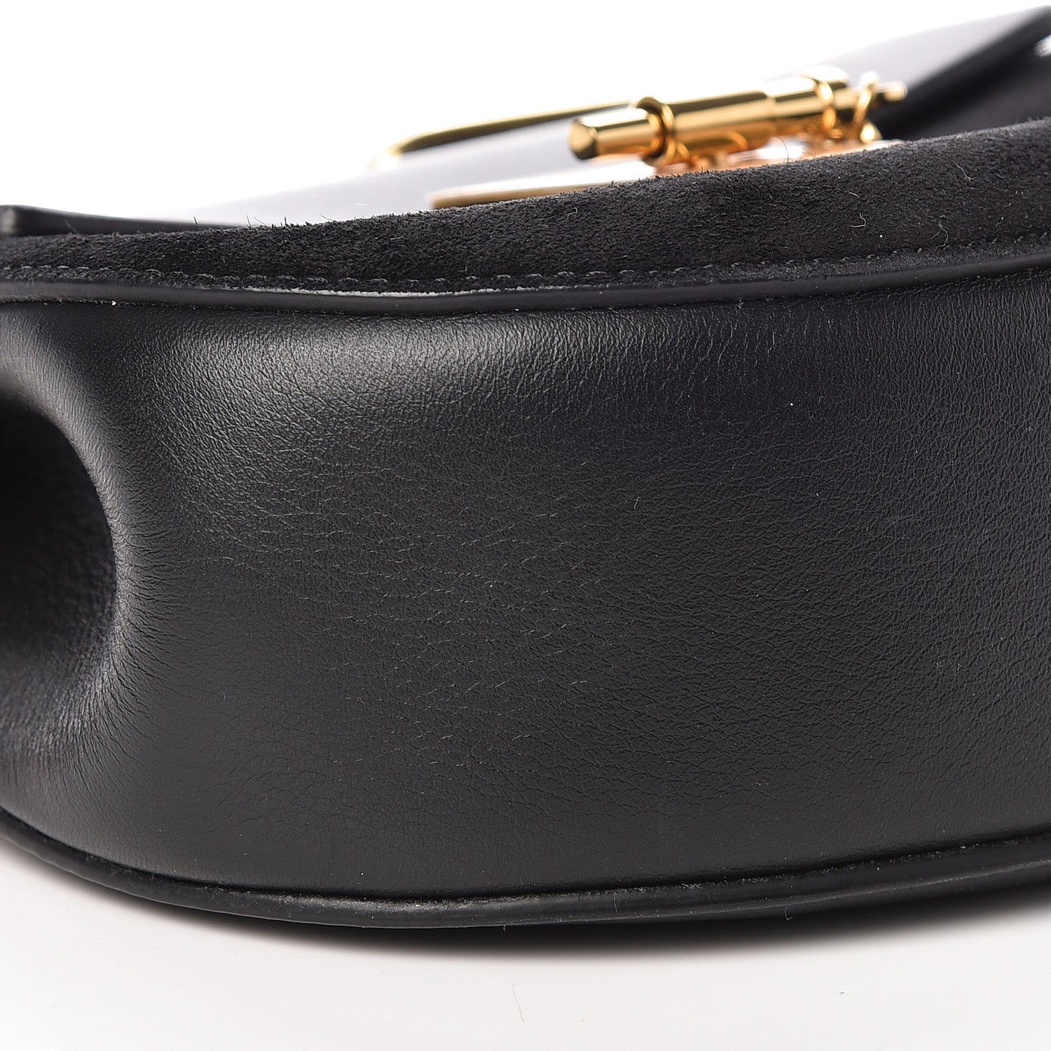 Chloe Suede Calfskin Mini Drew Shoulder Bag Black 8 of 10