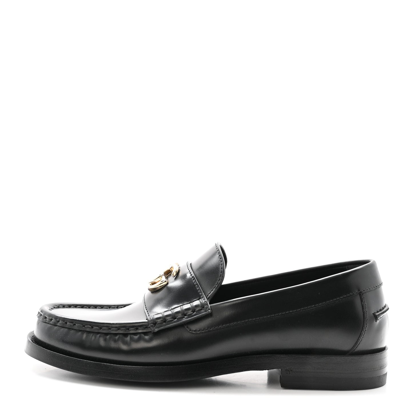 Calfskin Millennial Ribot Womens GG Loafers 36 Black