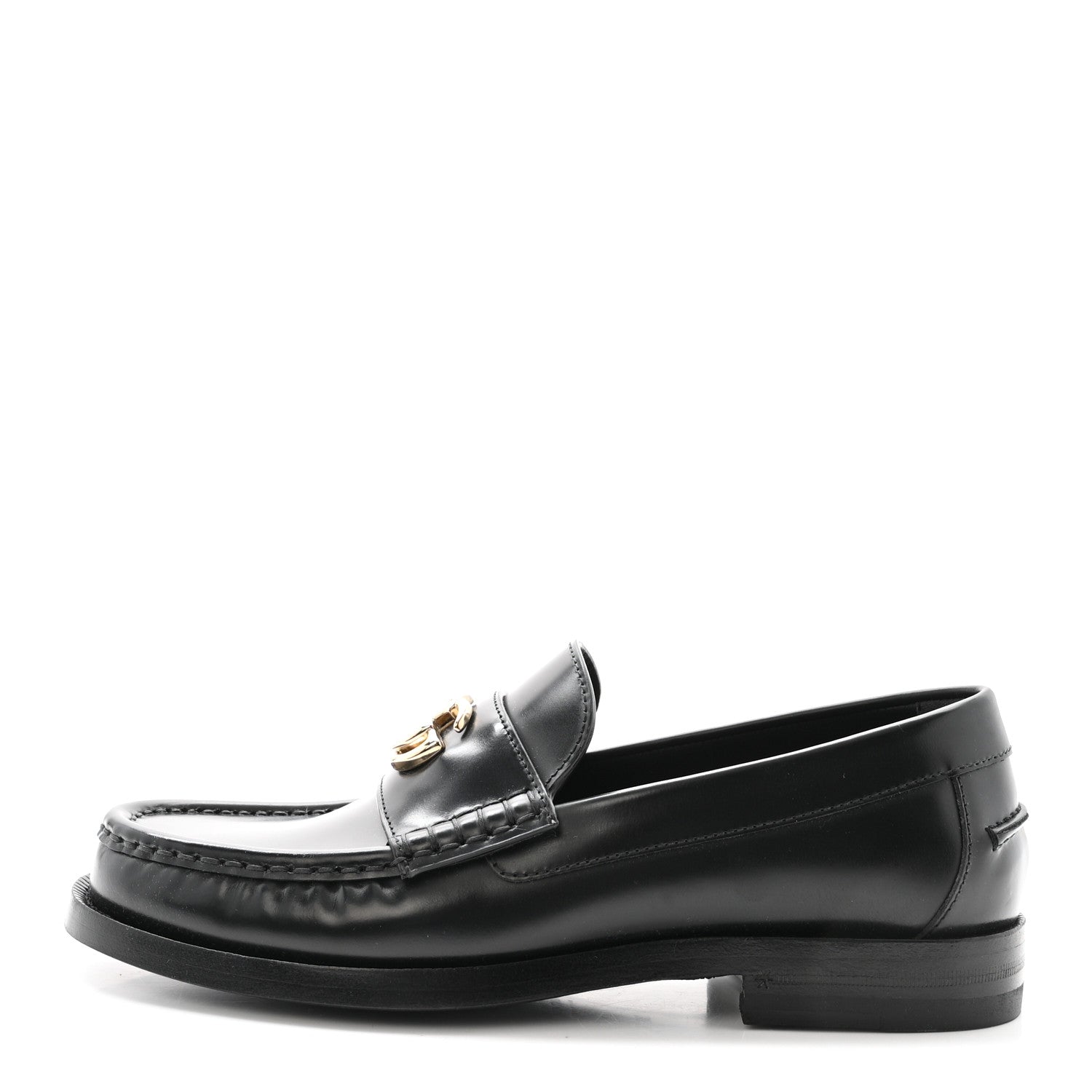 Gucci Calfskin Millennial Ribot Womens GG Loafers 36 Black 1 of 9