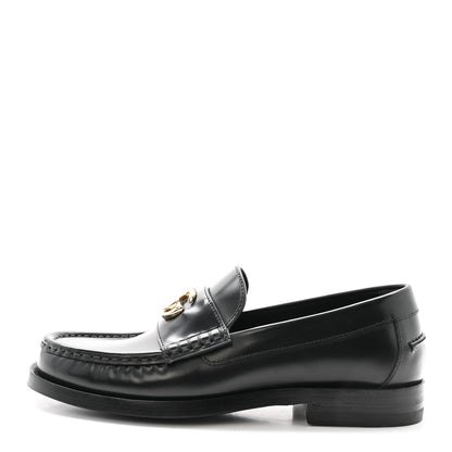 Gucci Calfskin Millennial Ribot Womens GG Loafers 36 Black 1 of 9