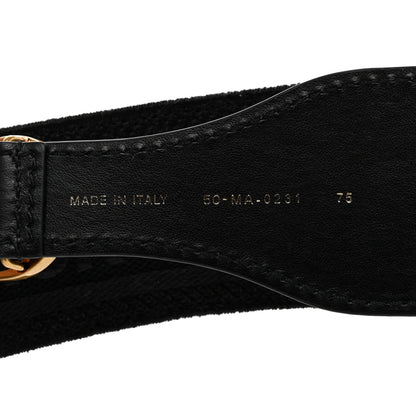Christian Dior Canvas Embroidered Large Book Belt 75 30 Anthracite 3 of 5