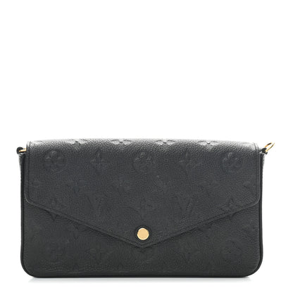 Louis Vuitton Empreinte Pochette Felicie Chain Wallet Black 1 of 8