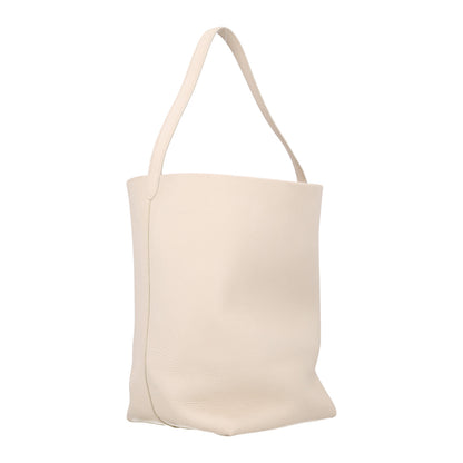The Row Grained Calfskin Medium N/S Park Tote Ivory 3 of 9