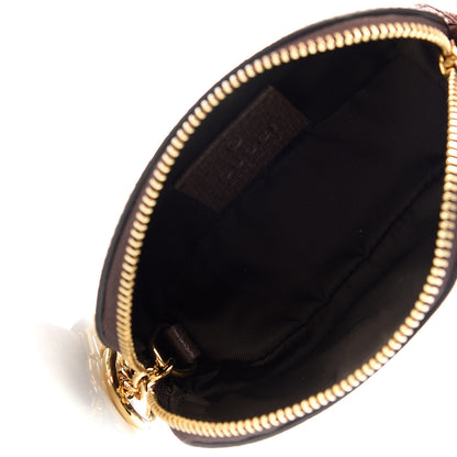 Gucci GG Supreme Monogram Web Ophidia Dome Key Pouch Beige New Acero 5 of 8