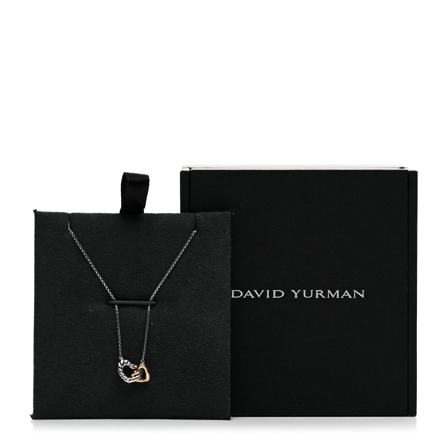 Sterling Silver 18K Yellow Gold Belmont Heart Pendant Necklace