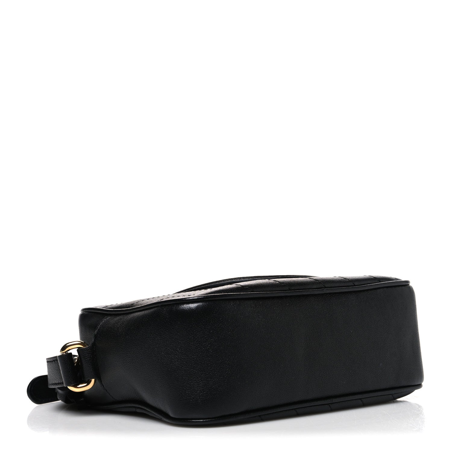 Gucci Sakai Be Green Calfskin Diagonal Stitched Small Blondie Shoulder Bag Black 4 of 10