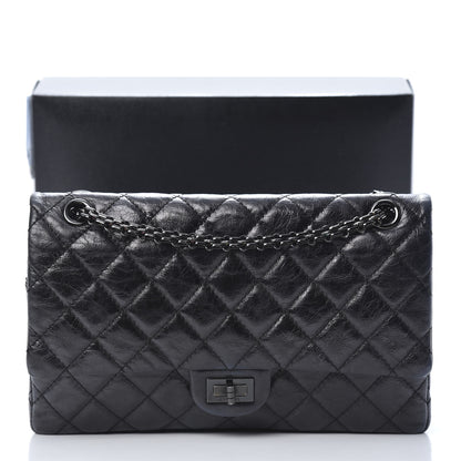 Chanel Aged Calfskin Quilted 2.55 Reissue 226 Flap So Black 16 of 16