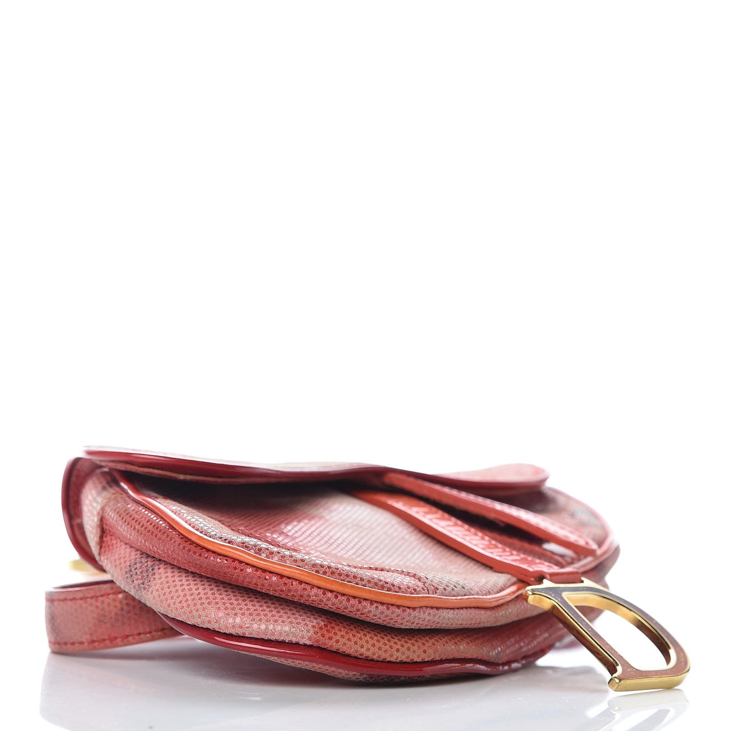 Pixelated Suede Tie Dye Saddle Belt Bag Multicolor