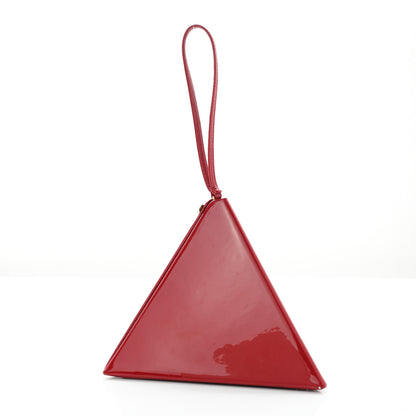 Saint Laurent Patent Pyramid Clutch Rouge 3 of 9